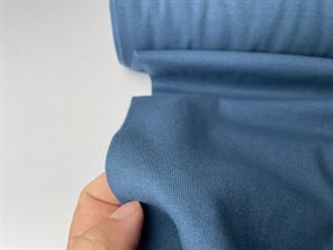 Rib - jeansblå, økologisk